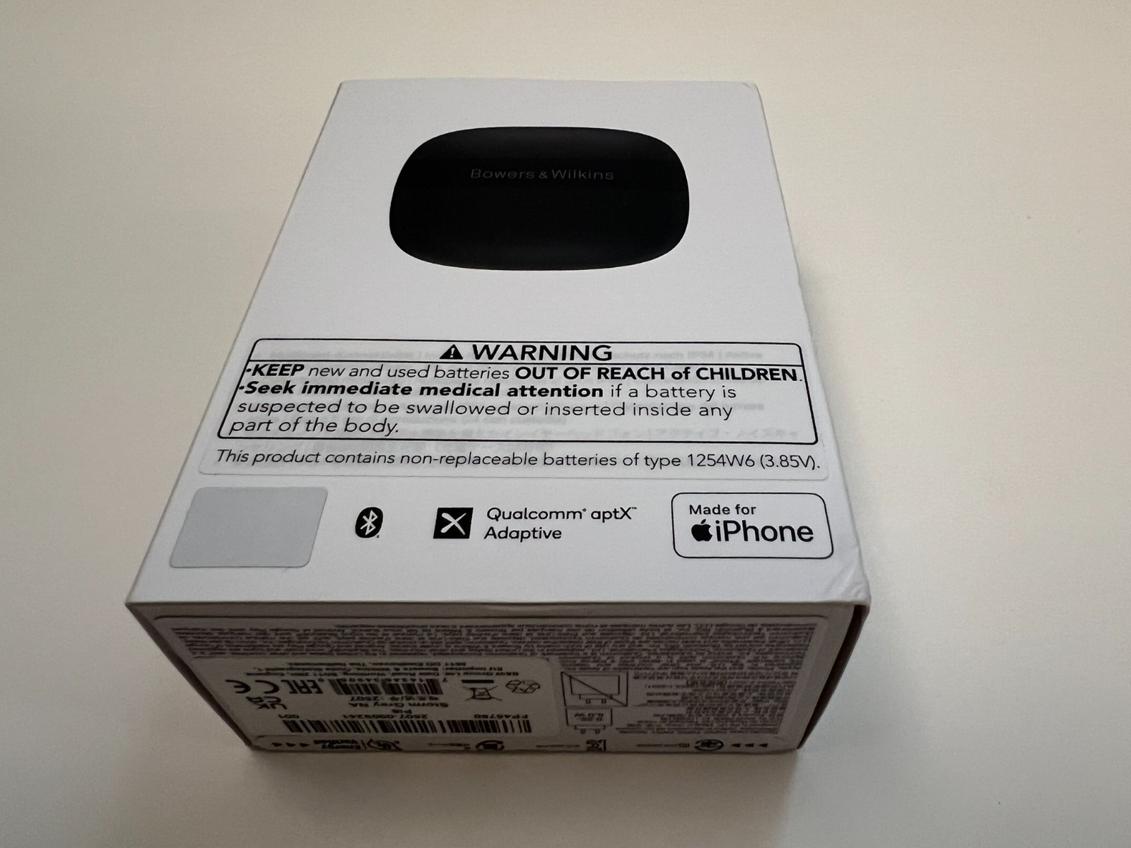 Bowers & Wilkins Pi6 Wireless Noise Cancelling Earbuds | Storm Grey – New