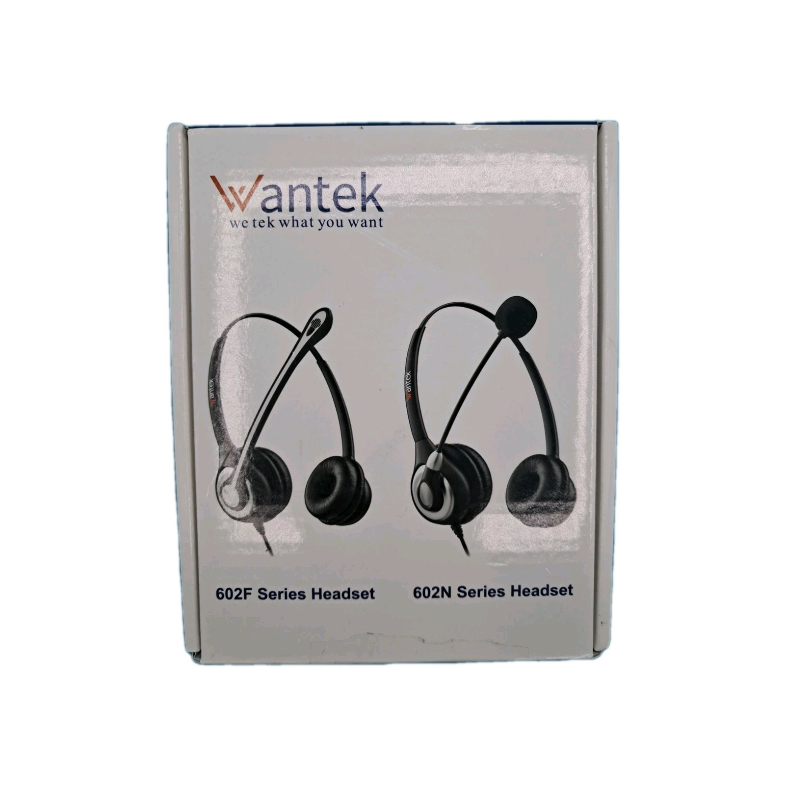 WANTEK TELEPHONE HEADSET HEADPHONE WITH MICROPHONE FOR CALL CENTER NEW OPEN BOX