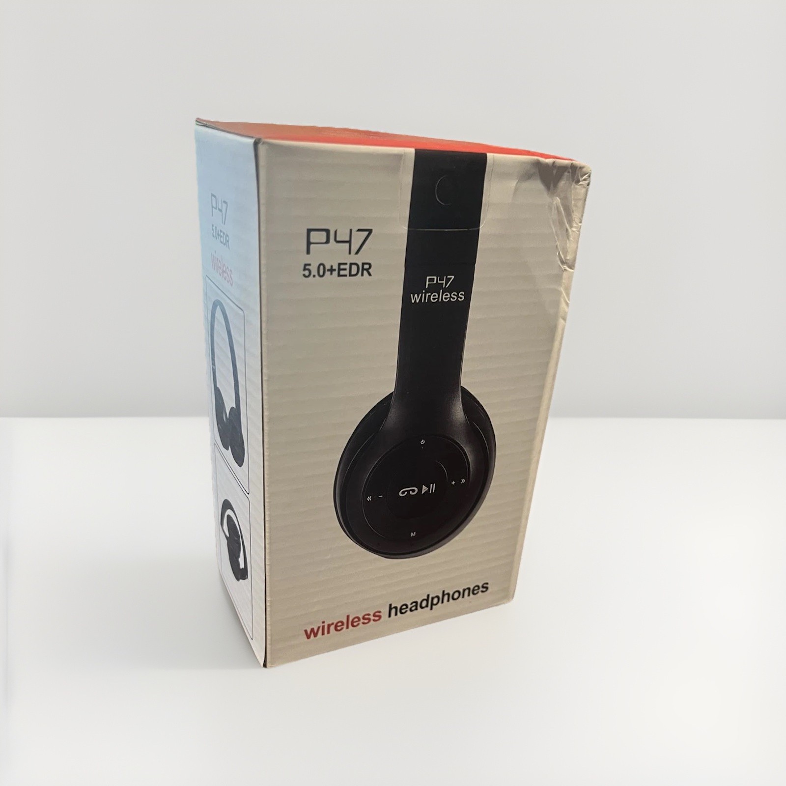 P47 Wireless Bluetooth 5.0 Over Ear Headphones with Mic and Foldable Design