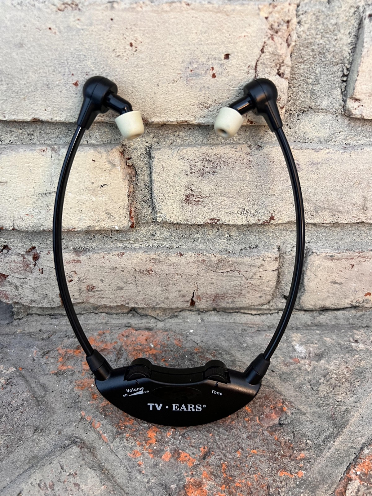 TV Ears Digital 5.0 TV Listening System Black Wireless Infrared Headset Neckband