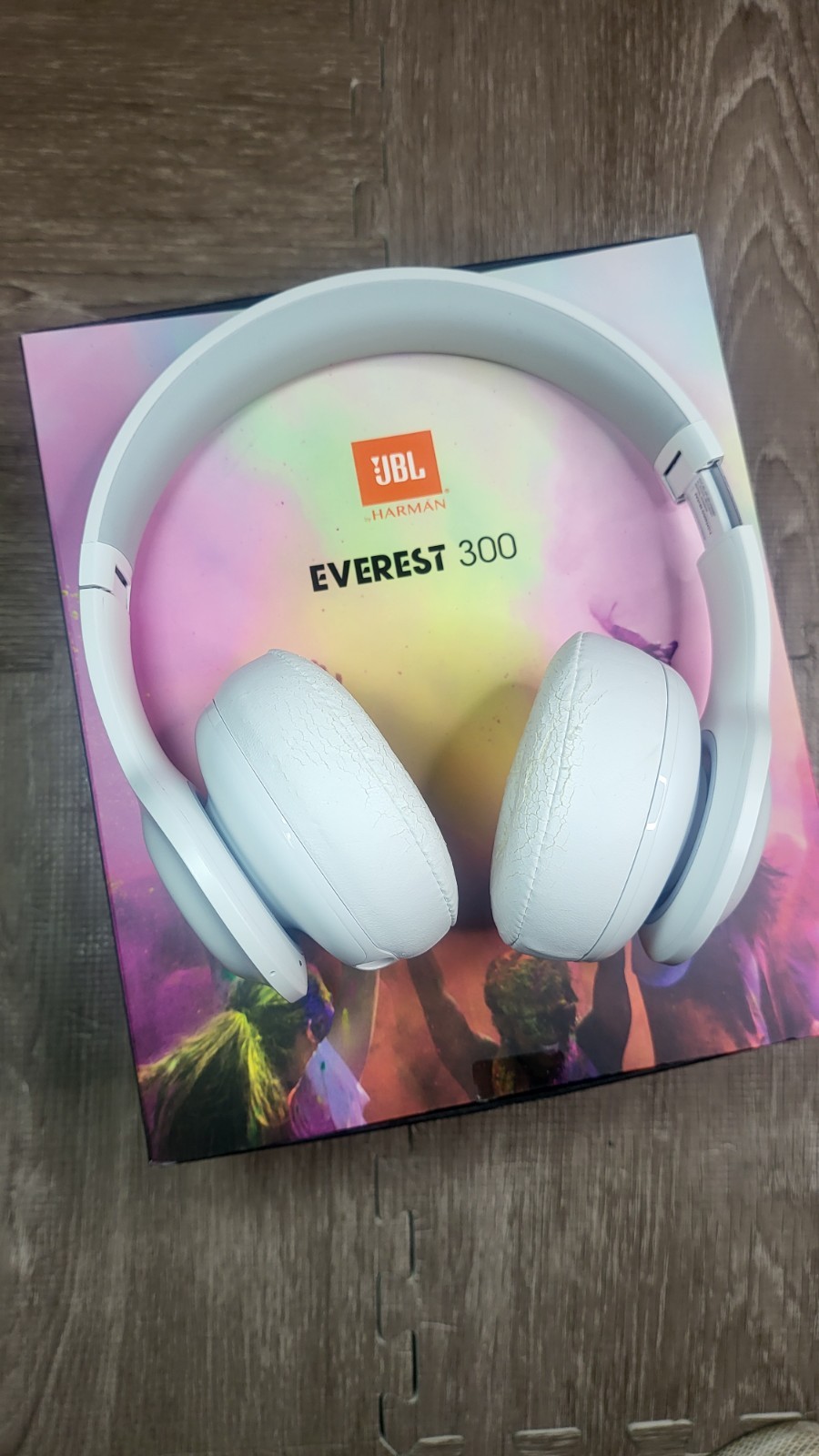 JBL Everest 300 Bluetooth Headphones White Tested Fast Shipping