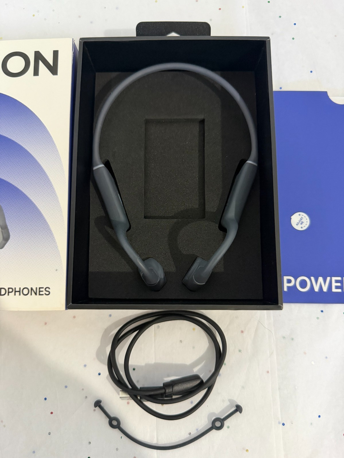 Raycon Bone Conduction Headphones Bluetooth Open Ear Running Headphones Gray