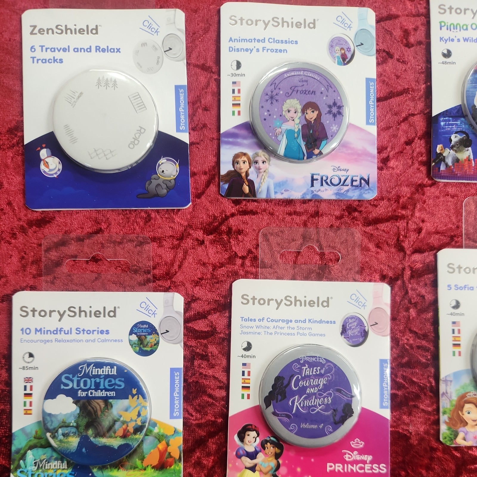 Lot of 6 Brand New Storyphones Story Shields Headphones Storytelling Tonies