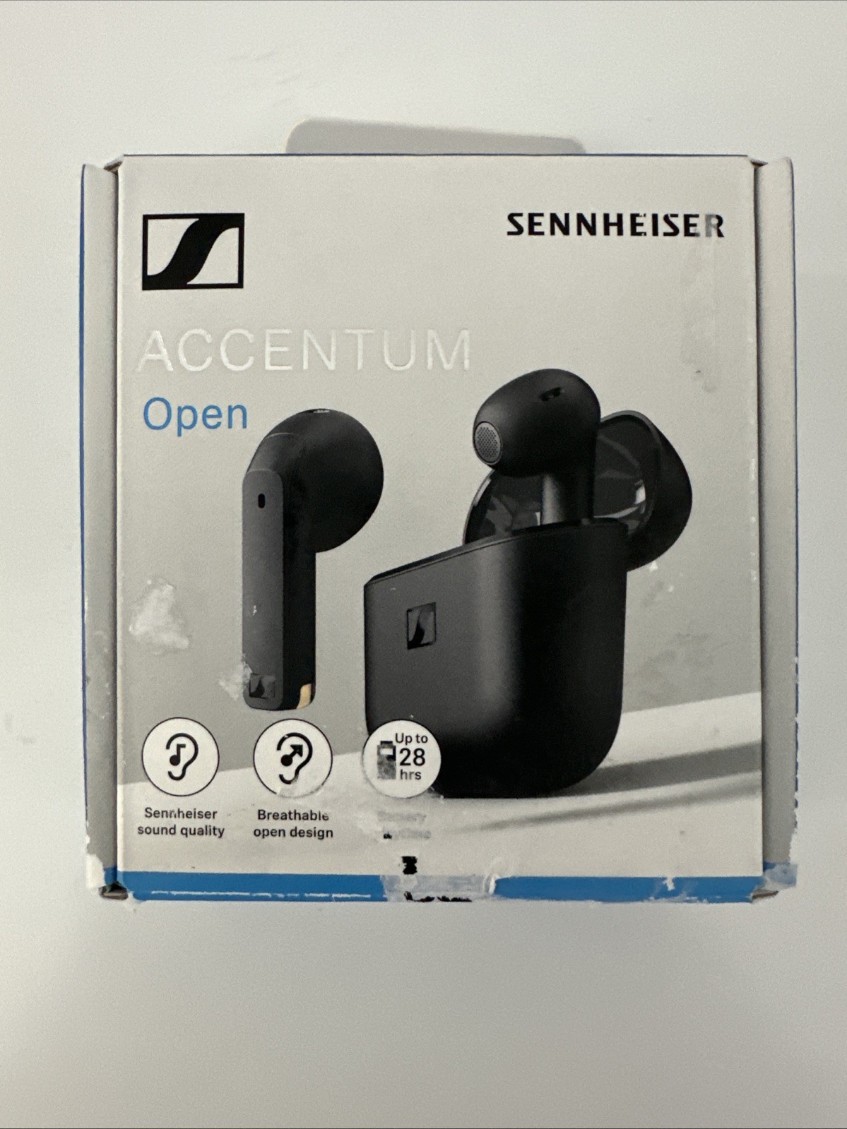Sennheiser ACCENTUM Open Wireless Bluetooth Earbuds – Black