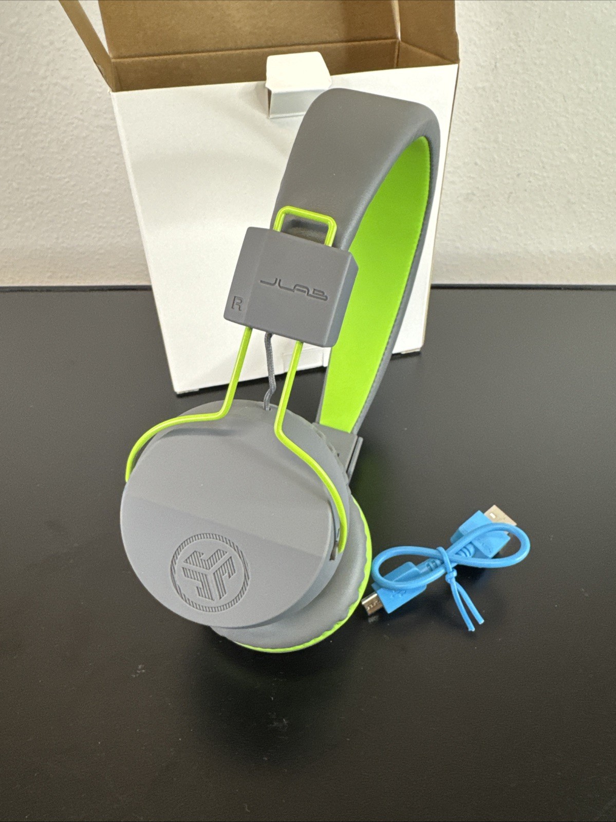 JLab Neon Bluetooth Folding On-Ear Headphones Wireless Headphones 13Hour Green