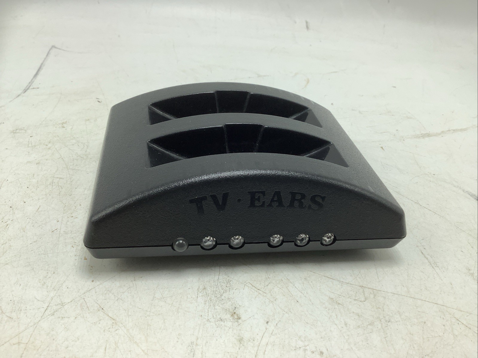 TV Ears Wireless Transmitter Headset Double Cradle Dock Charger