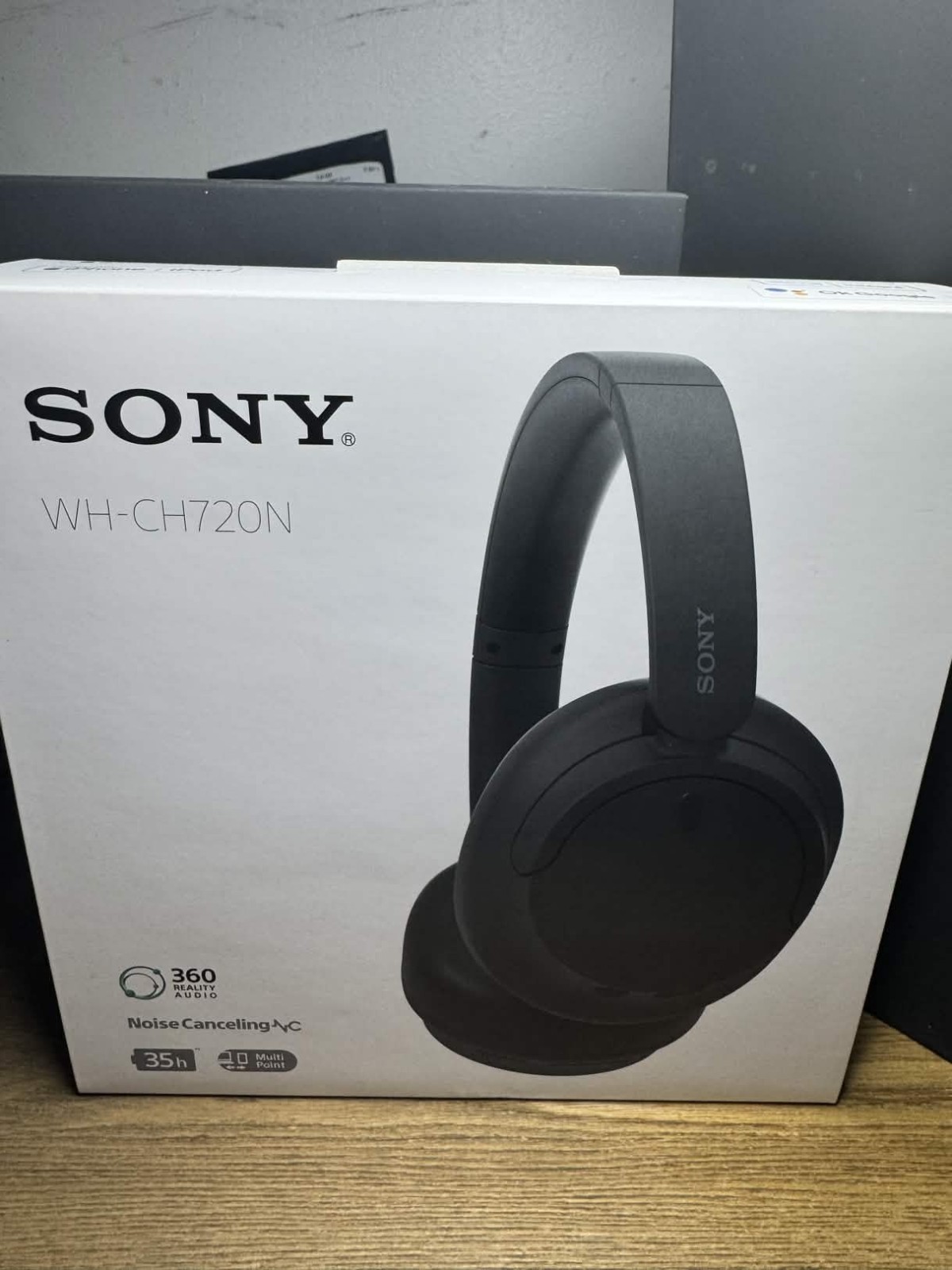 Sony WH-CH720N Wireless Over-Ear Headphones – Black *NEW* *NEVER USED* *SEALED*