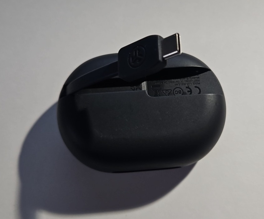 JLab Go Air Sport True Wireless Bluetooth Earbuds with Charging Case – Black