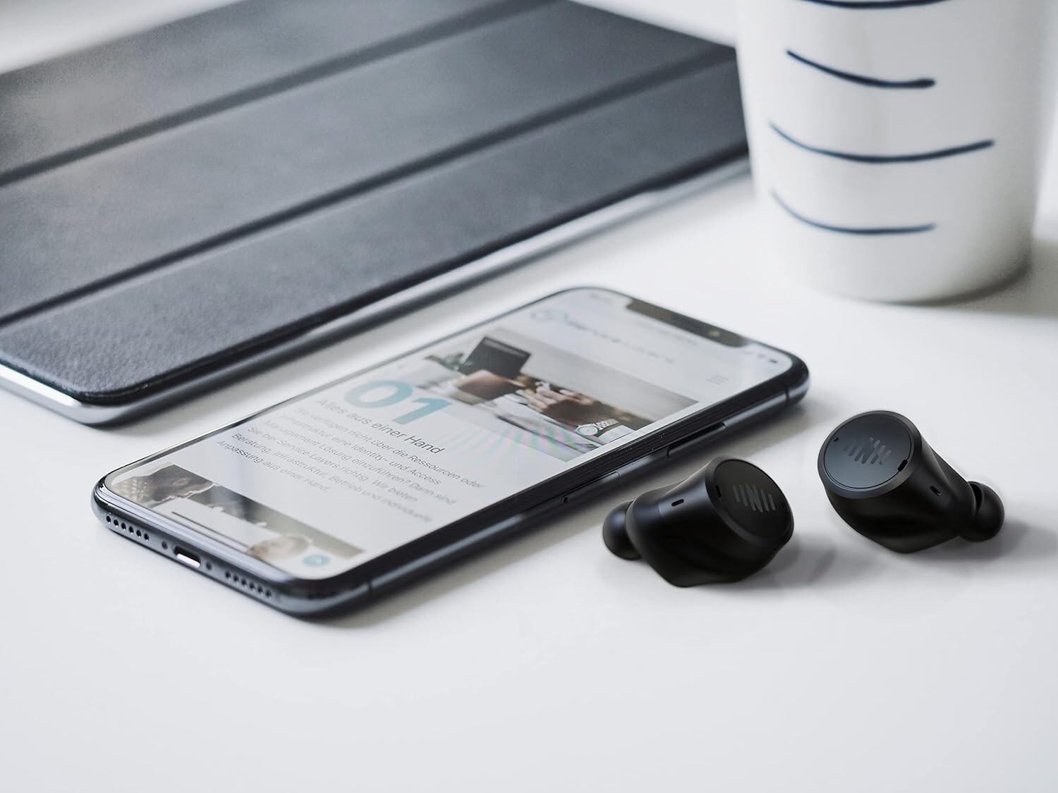 Nuheara NU318 IQbuds2 Max with Ear ID Enhanced Hearing Noise Cancellation Hi-Fi