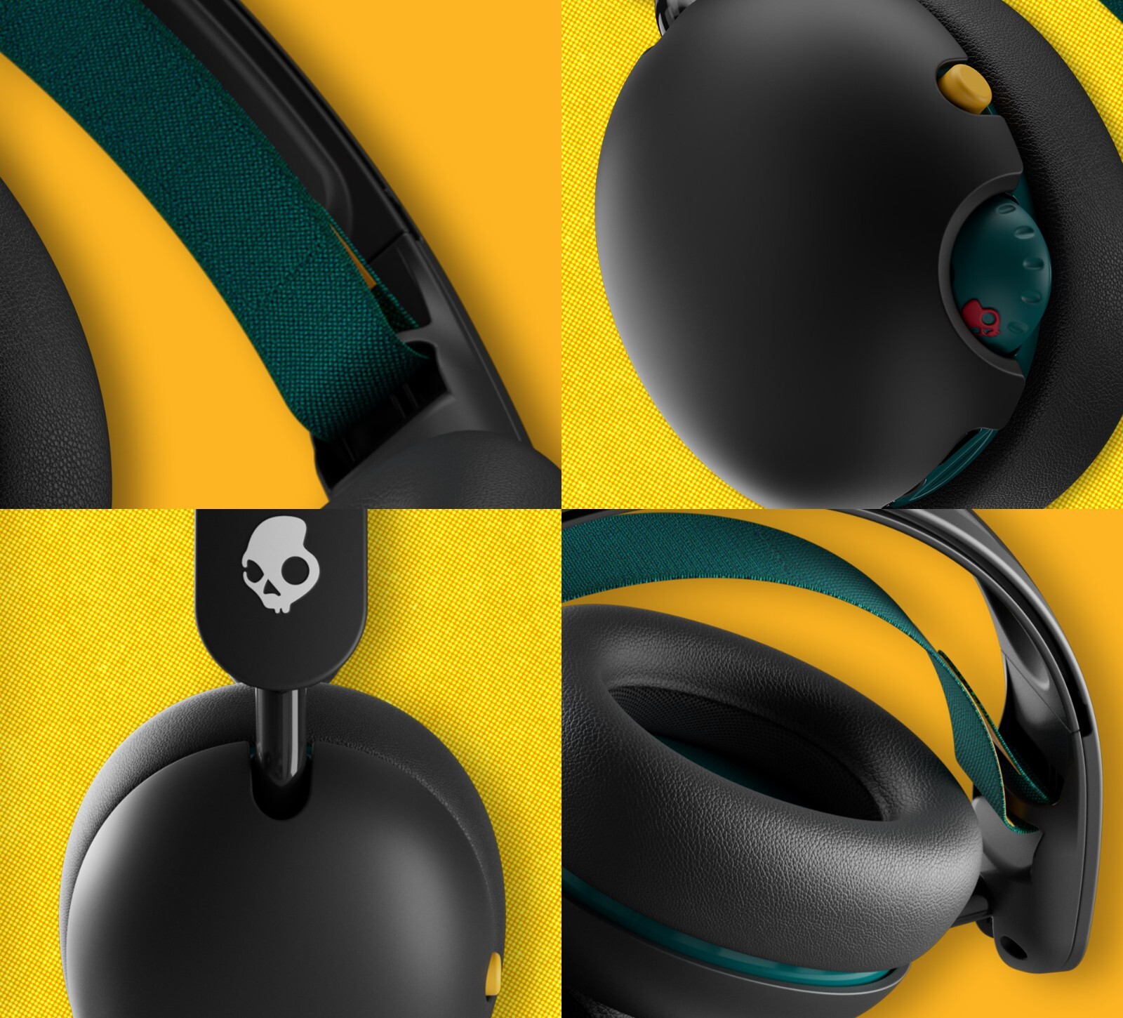 Skullcandy GROM XT Wireless Headphones (Cert Refurbished)-BLACK