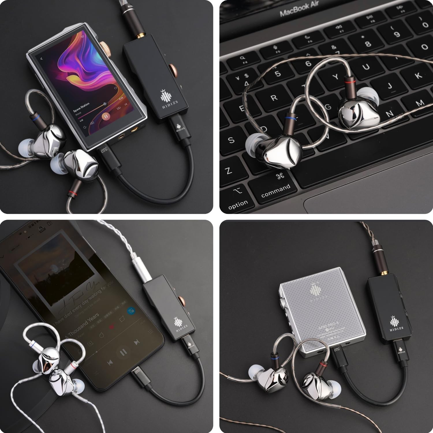 Hidizs MK10 ArcSonics IEM In-Ear Monitors 10mm Driver Cable Earphones Open box