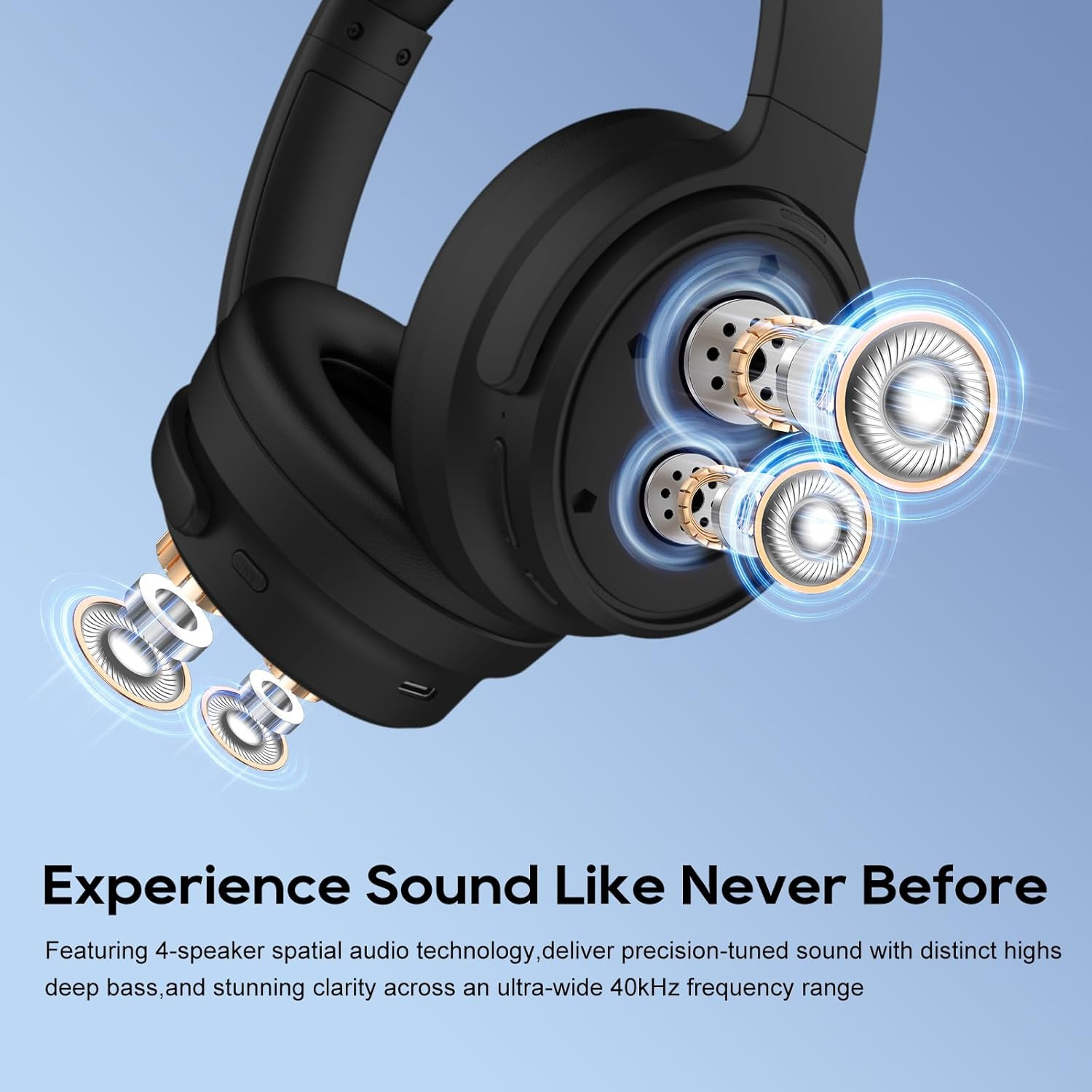 Nicecomfort 35 (2Nd Gen) Hybrid Noise Cancelling Headphones,Wireless Bluetooth 6