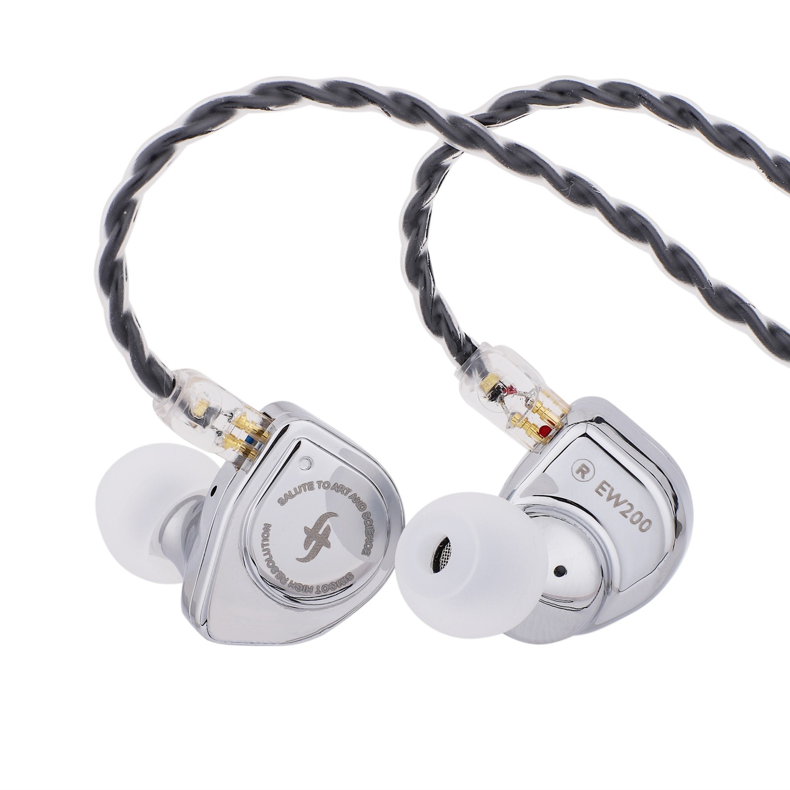 SIMGOT EW200 10mm SCP Diaphragm Dual Magnetic Dynamic IEM HiFi Earphones