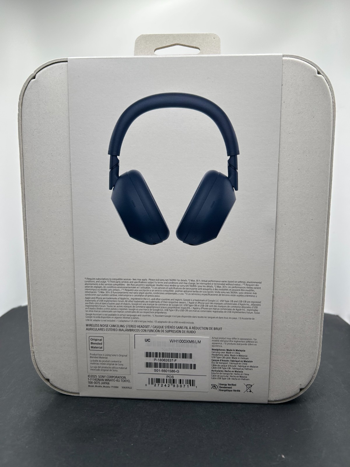Sony WH-1000XM6/LM Wireless Noise Canceling Bluetooth Headphones – Blue