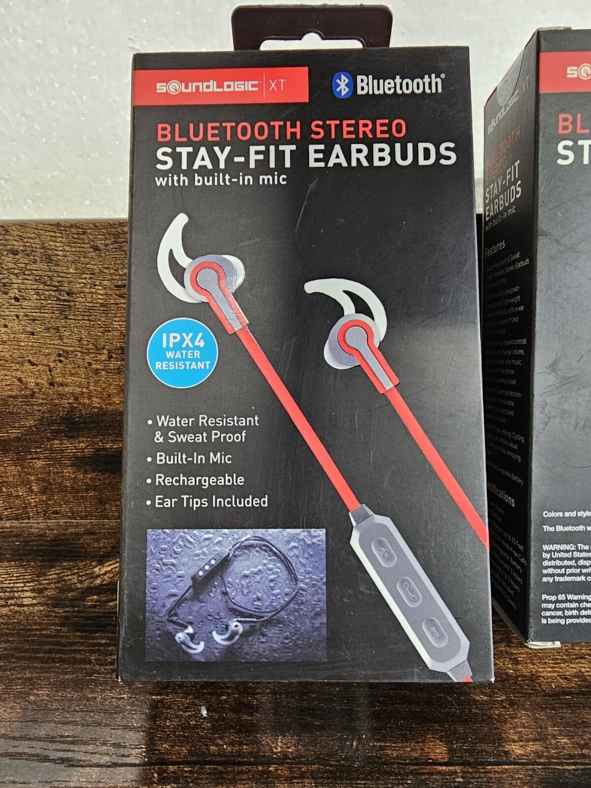 3 SOUNDLOGIC | XT Stay Fit Earbuds w Mic & Charge Cable | Bluetooth Stereo