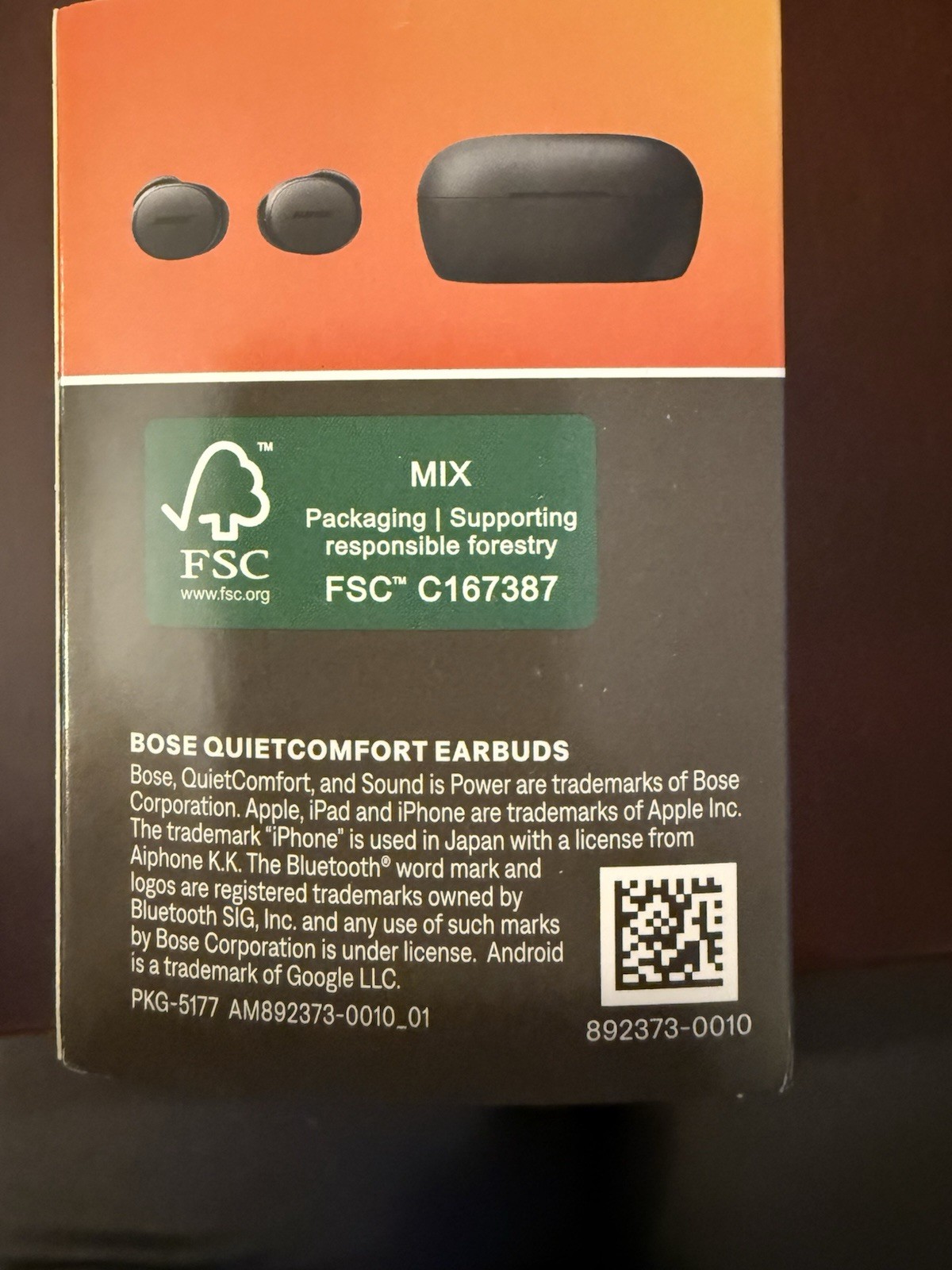 BRAND NEW – Bose QuietComfort – True Wireless Noise Cancelling Earbuds – Black.