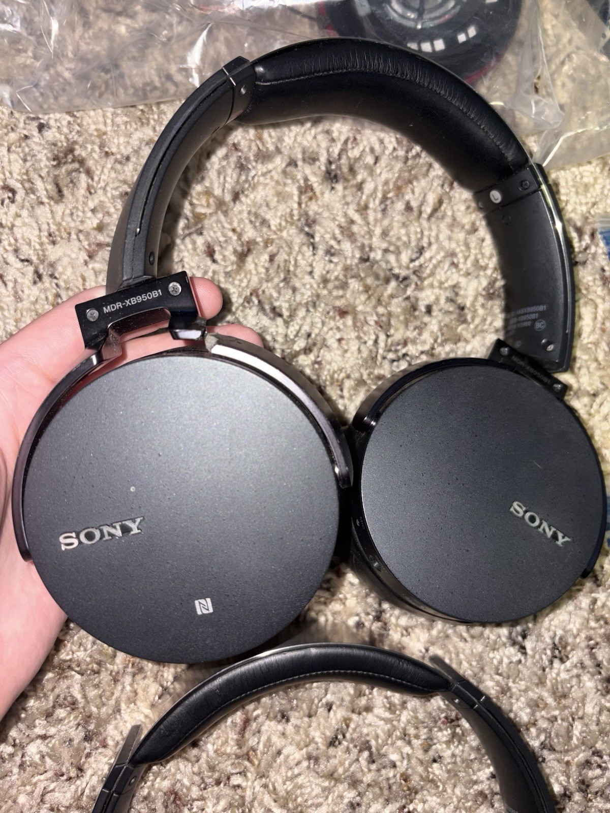 Sony Headphones Lot, XB950B1/T Over-Ear, For Parts & Repair Only
