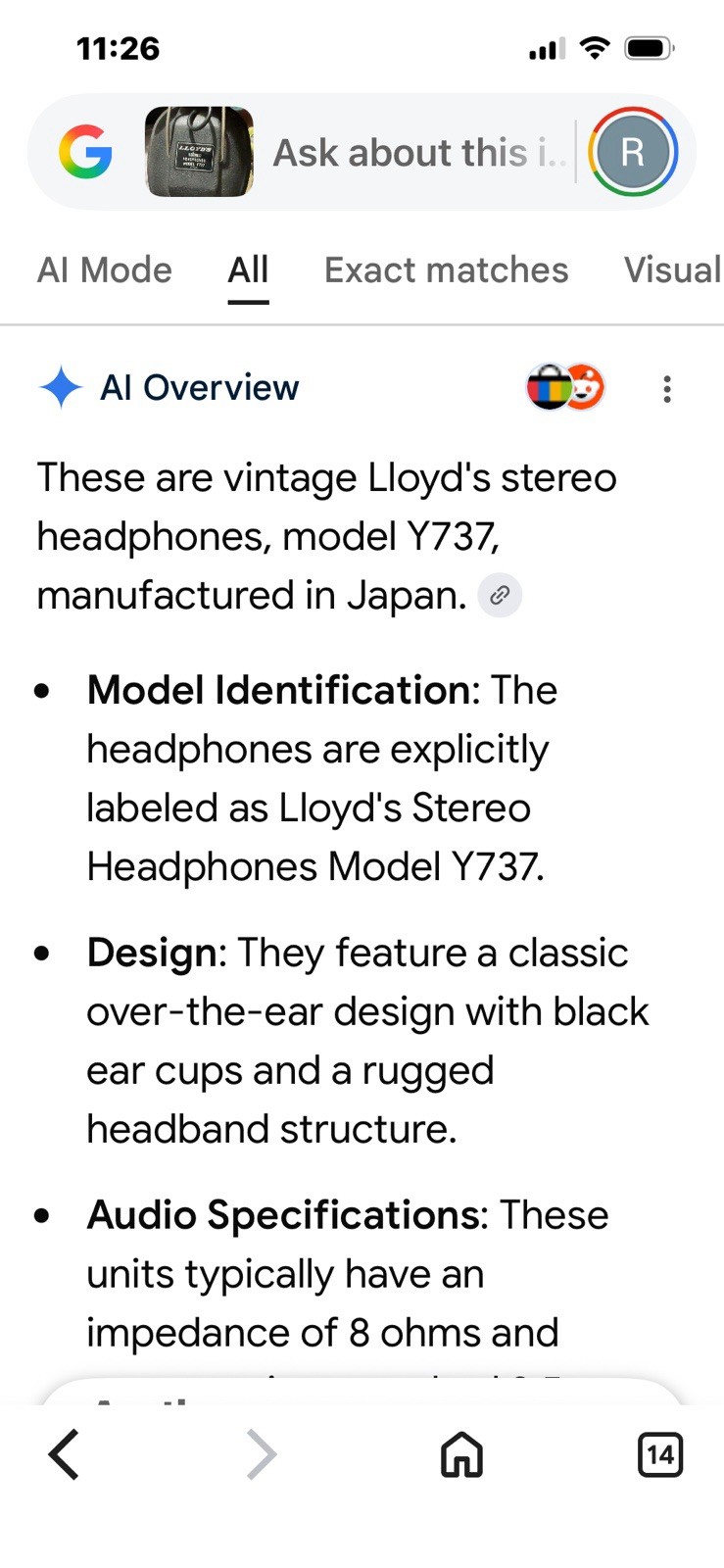 Lloyd’s Y737 Black Over-Ear Stereo Headphones 3.5mm Adjustable Coiled Cable