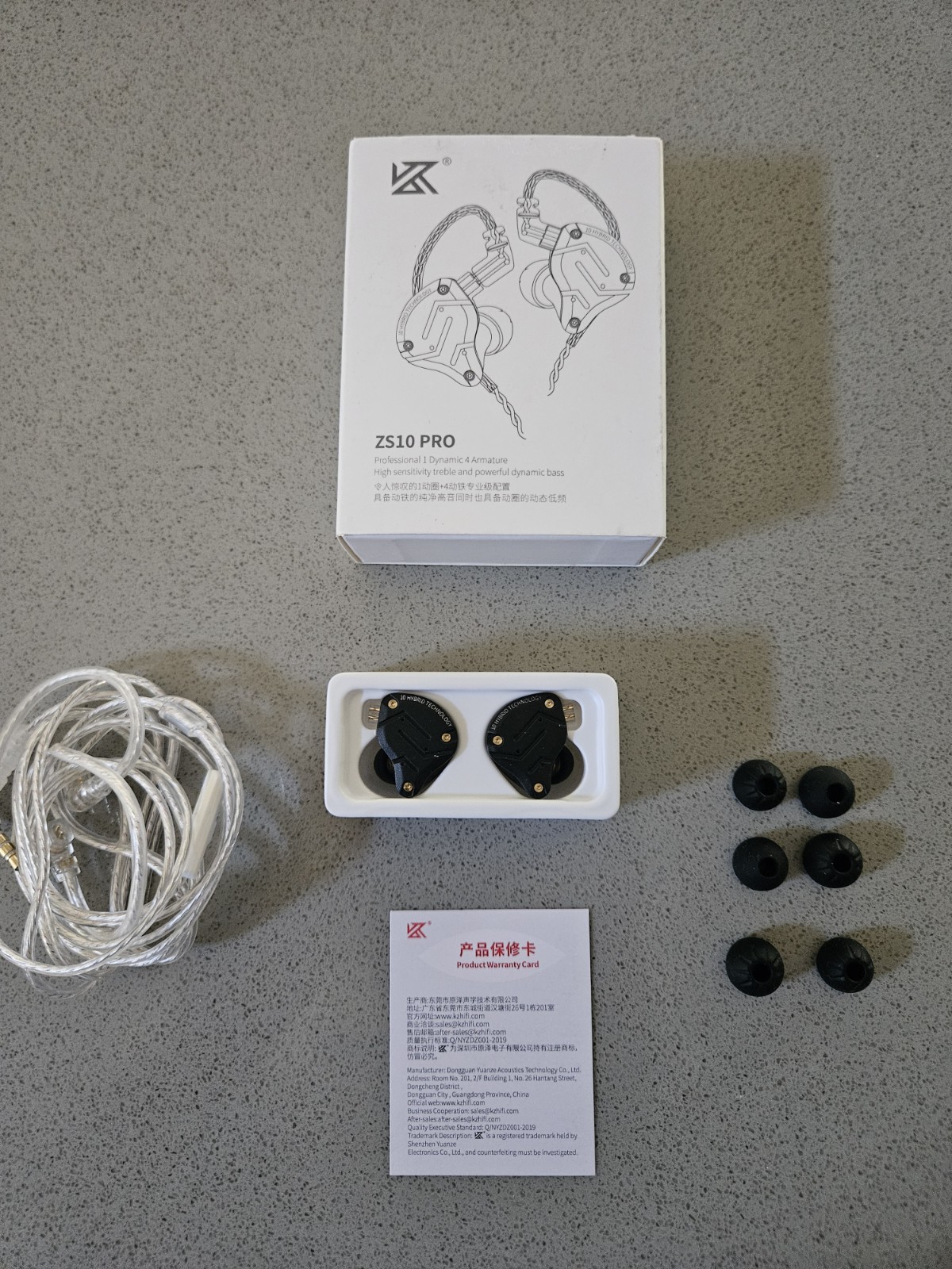 Linsoul KZ ZS10 Pro 4BA+1DD 5 Driver in Ear Monitor