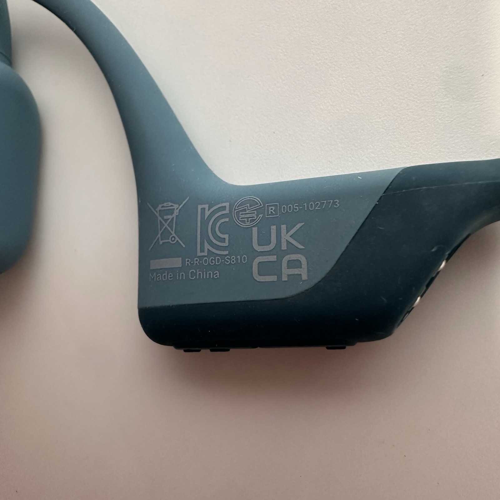Shokz -OpenRun Pro Premium Bone Conduction Open-Ear Sport Headphones -Steel Blue