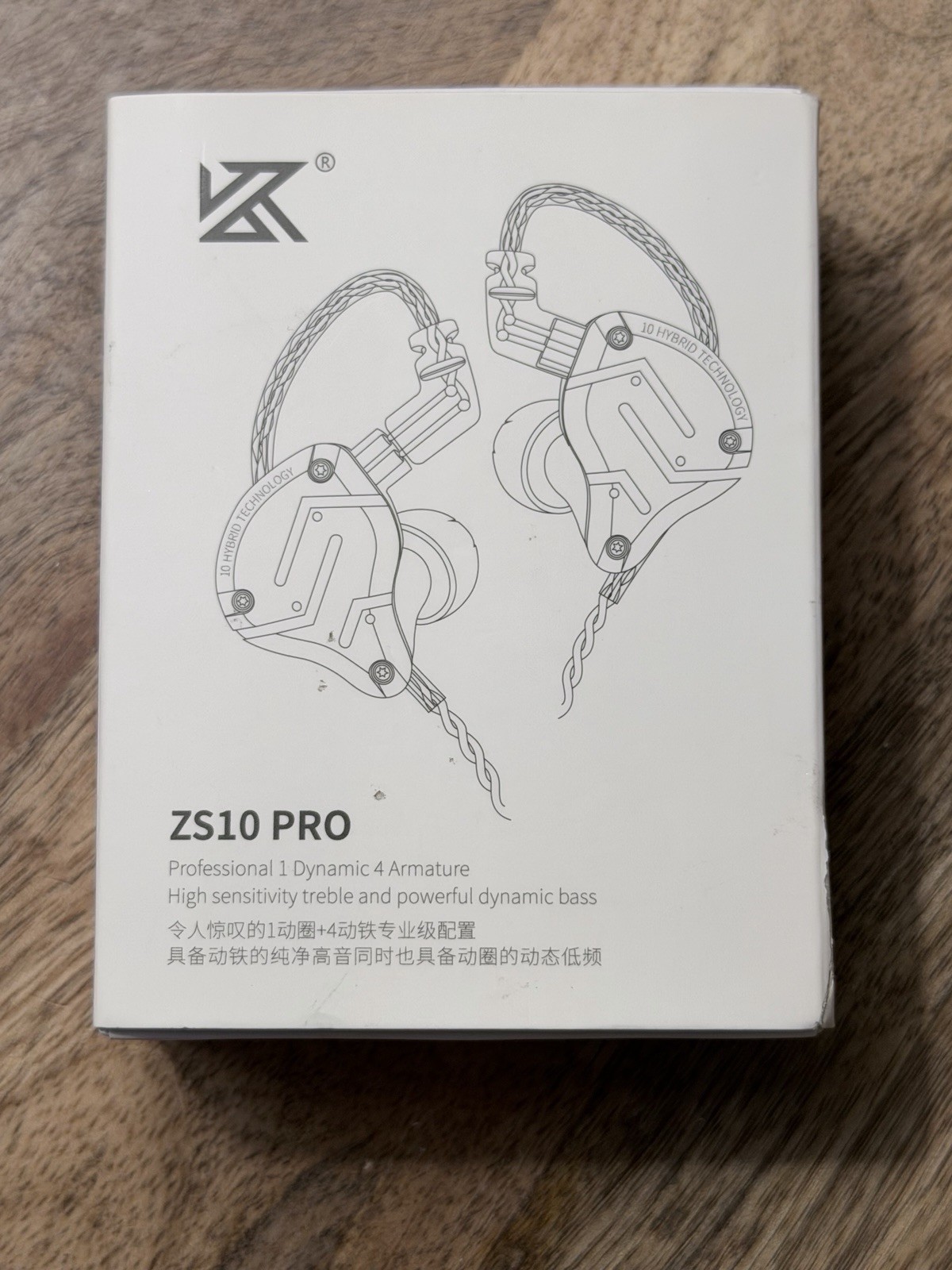 KZ ZS10 Pro 4BA+1DD 5 Driver In-Ear Hifi Metal Earphones With Detachable Cable