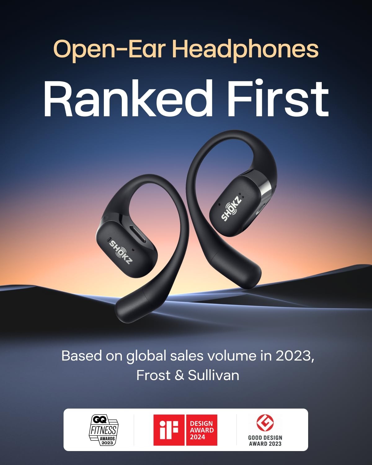 SHOKZ OpenFit Open-Ear True Wireless Bluetooth Earbuds Bluetooth 5.2 NEW IN BOX