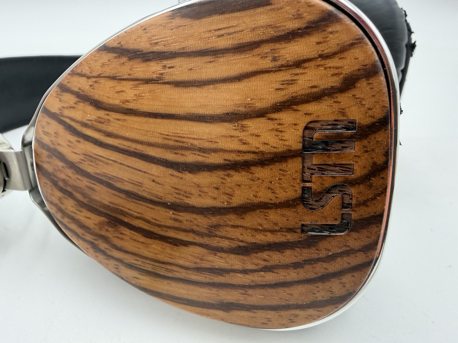 LSTN Zebra Wood Troubadour Over-Ear Wireless Headphones RARE