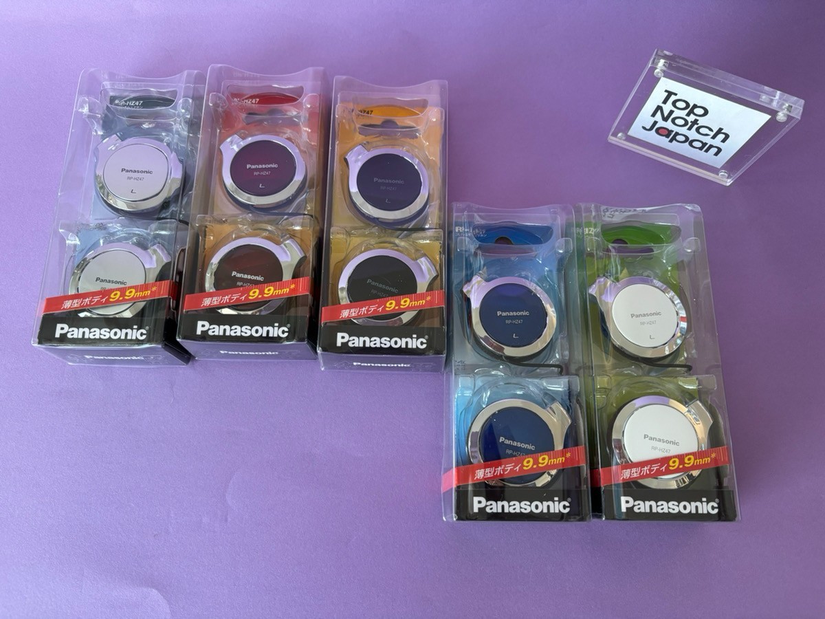 Panasonic Clip Earphone Headphone RP-HZ47 w/ 5 Colors Japan NEW