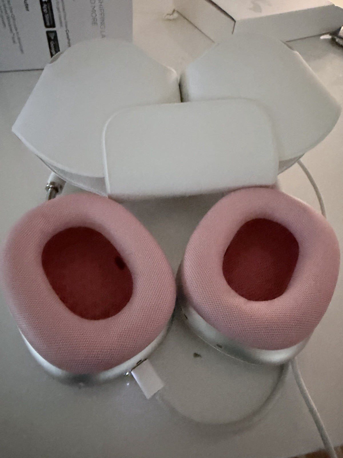 Apple AirPods Max Starlight Headphones Genuine w/ Smart Case + Extras