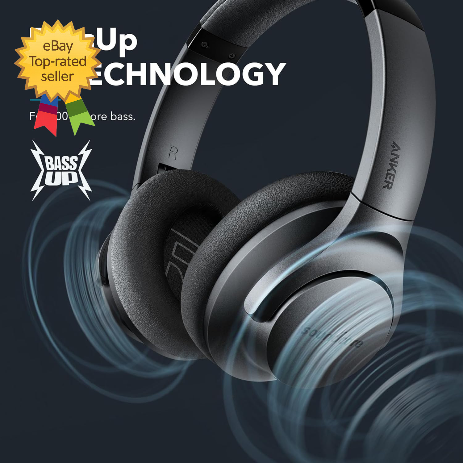 Anker Life Q20 Hybrid Active Noise Cancelling Headphones Wireless Ear Bluetooth