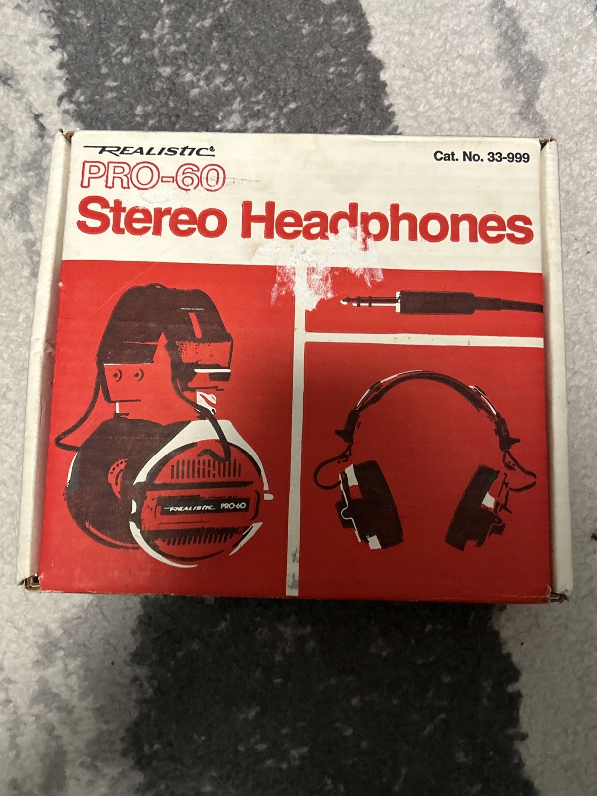 Realistic Pro-60 Stereo Headphones NO Foam Cushions