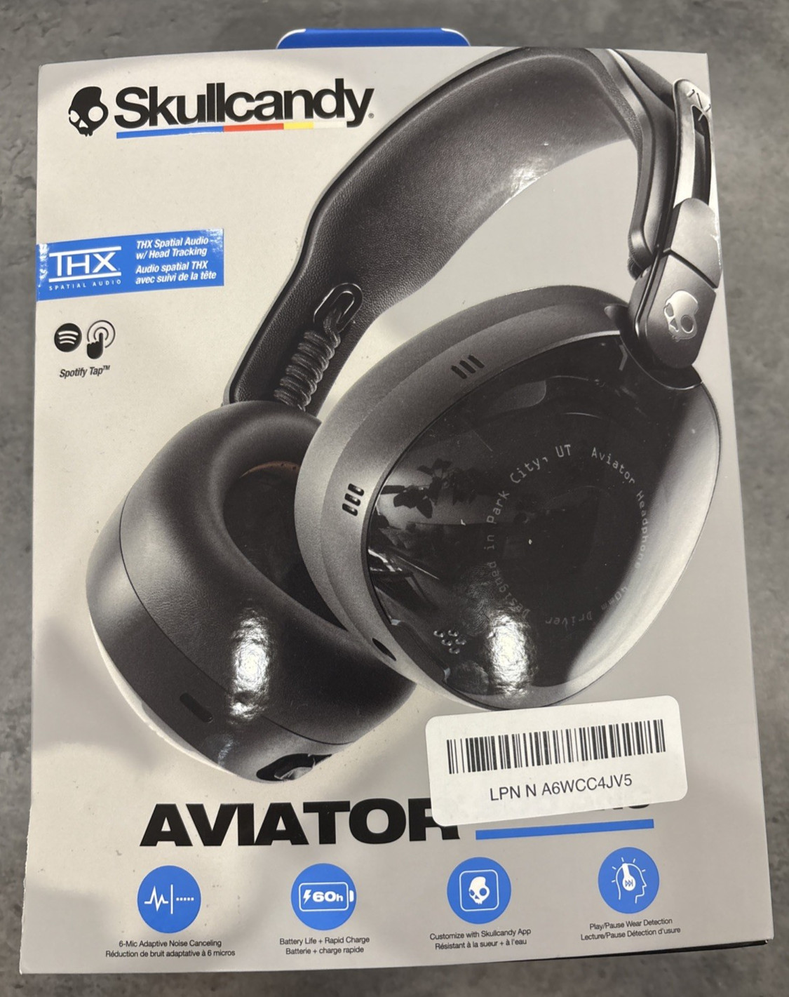 Skullcandy Aviator 900 ANC Wireless Over-Ear Bluetooth Headphones