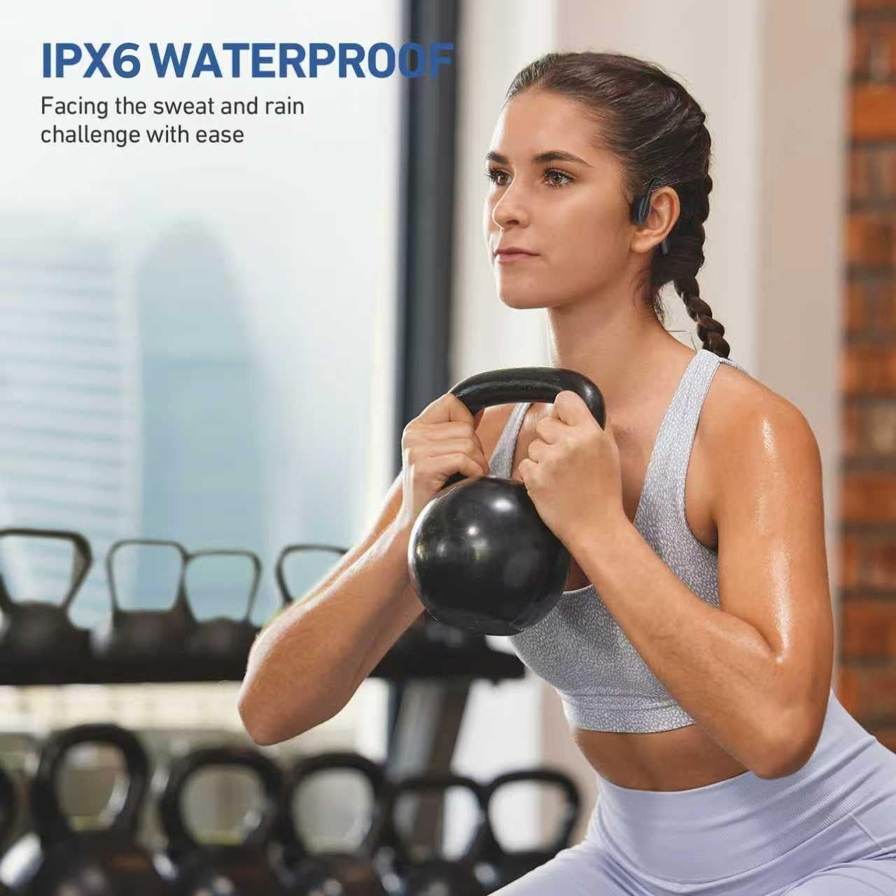 Bone Conduction Headphones with Bluetooth 5.4 – Waterproof Open Ear Design