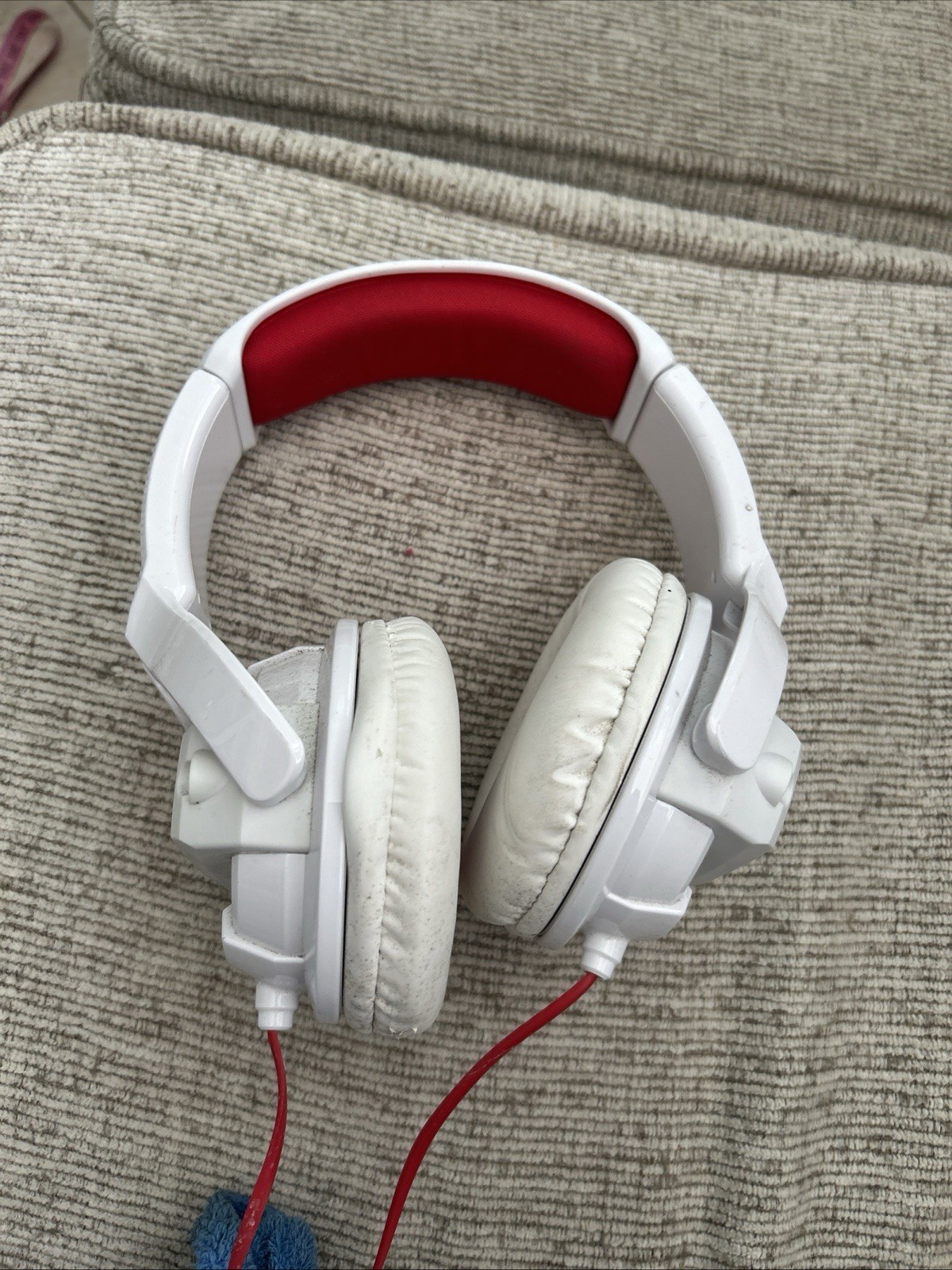 JVC XX Xtreme Xplosives Bass Over Ear Wired Headphones White Red*See Description
