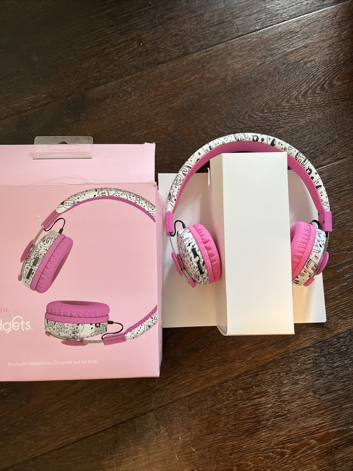 LilGadgets Untangled Pro Wireless Pink Girls Headphones, On-Ear Bluetooth