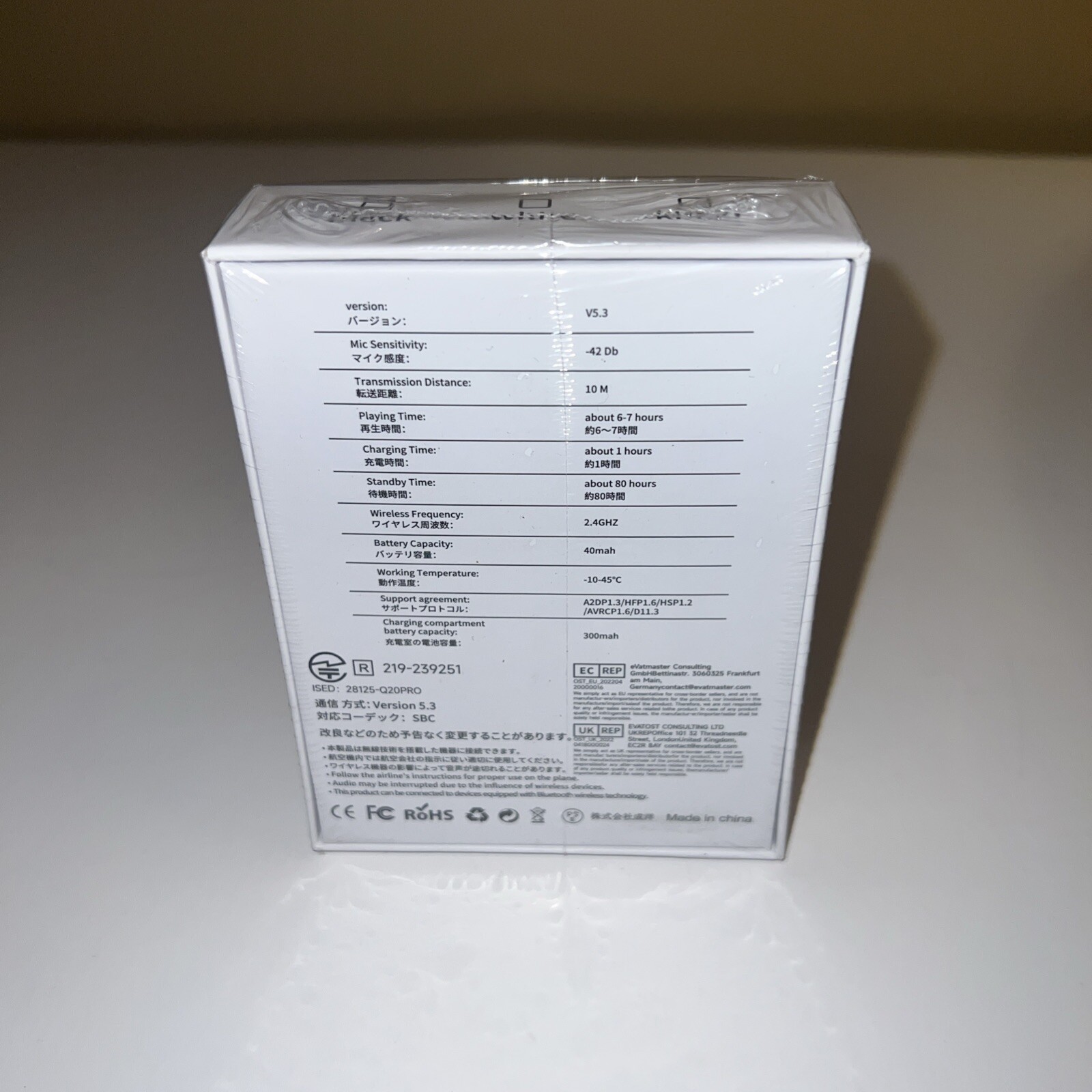 Clip On Wireless Earbuds YYK-Q71, Made In China (Brand New)