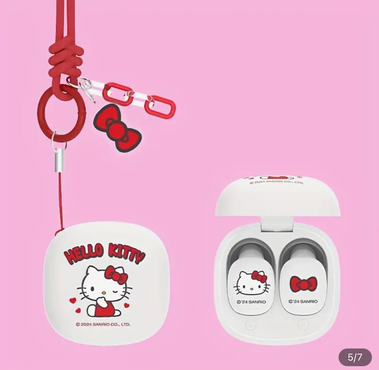 Hello Kitty Sanrio Earbuds Earphones Sanrio Miniso Kawaii Wireless New