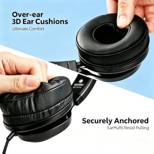 10-Pack Wired Classroom Headphones 3.5mm Jack