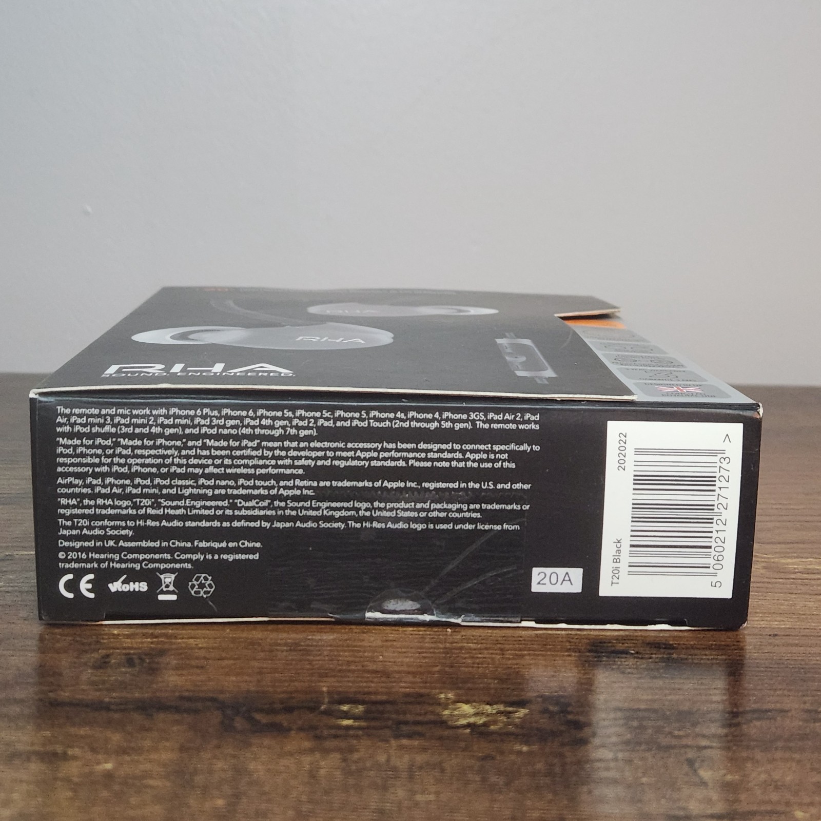 RHA T20i High‑Fidelity Noise‑Isolating Dual‑Coil In‑Ear Headphones – NIB