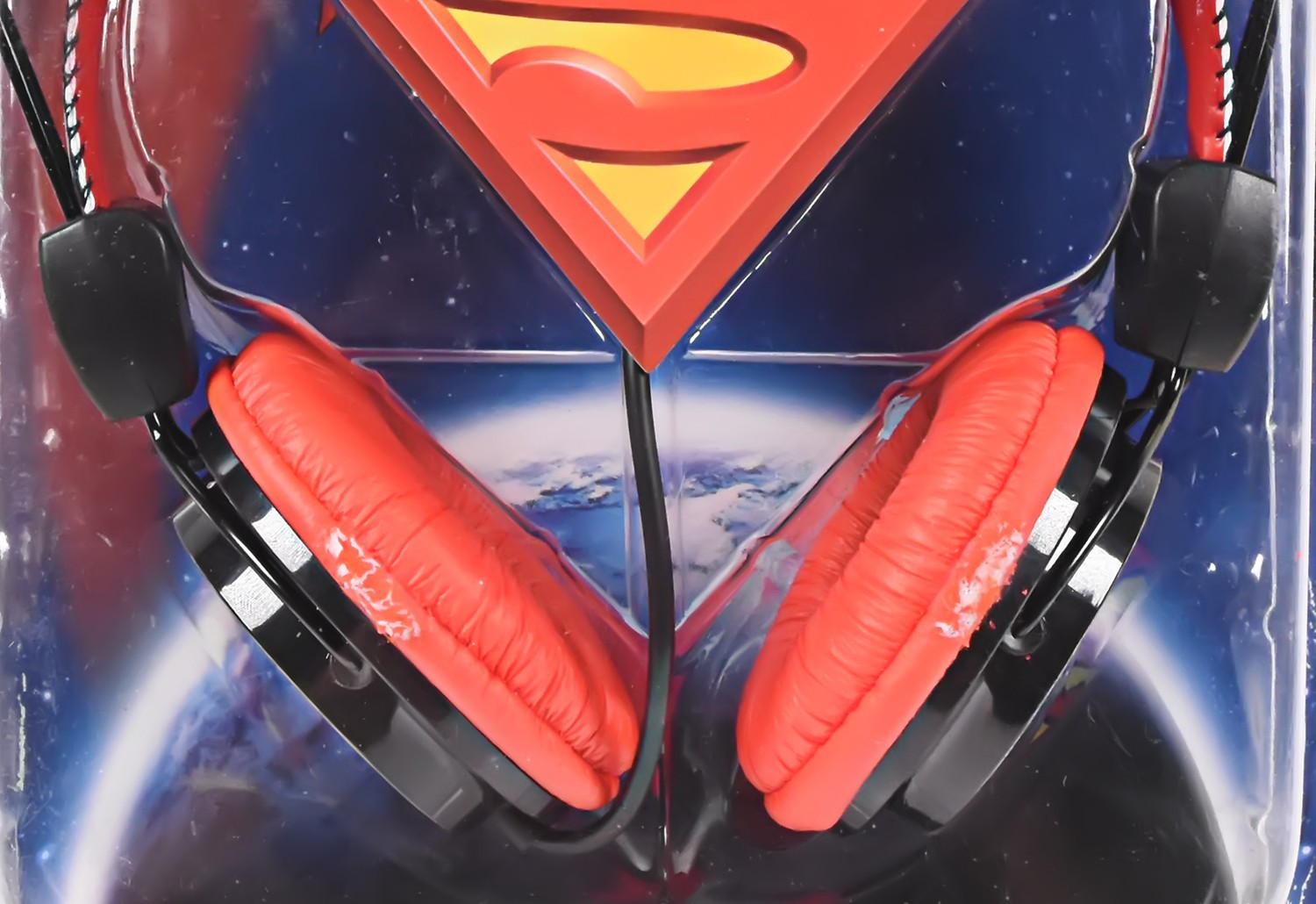 SUPERMAN Head Set for iPod, iPhone, MP3/MP4 & Game Systems NEW Bioworld