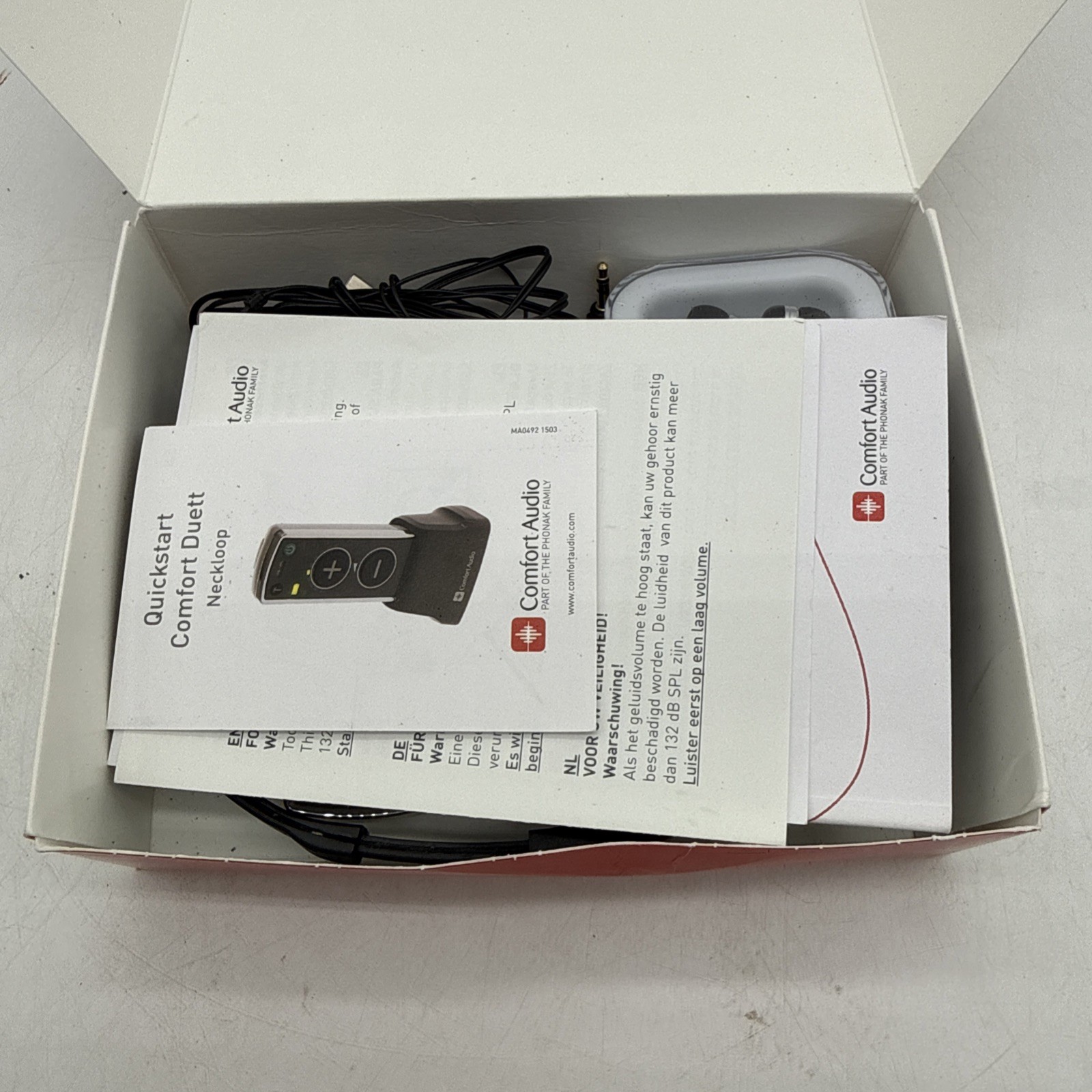 Comfort Audio Duett Personal Listener w/ Headphones & Earphones – Model 052-4110