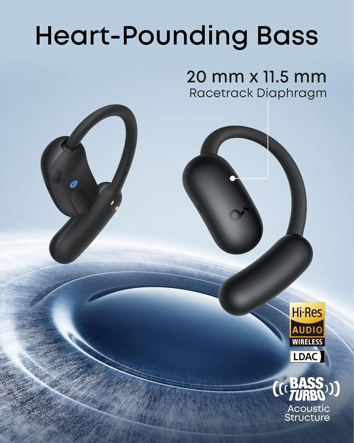 Hi-Res Audio & AI Clear Calls: AeroFit 2 Waterproof Earbuds with 10H Playback