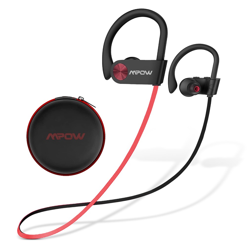 Mpow Wireless Bluetooth 5.3 Headset HiFi Stereo Headphone Sport Ear-Hook Earbuds