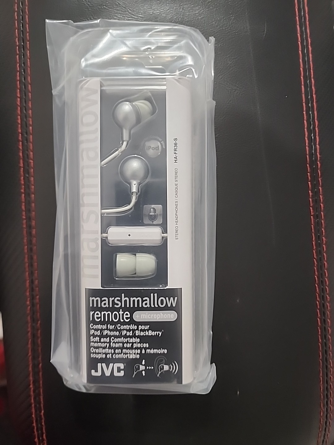 JVC HA-FR36-S Stereo Marshmallow with Remote and Microphone White