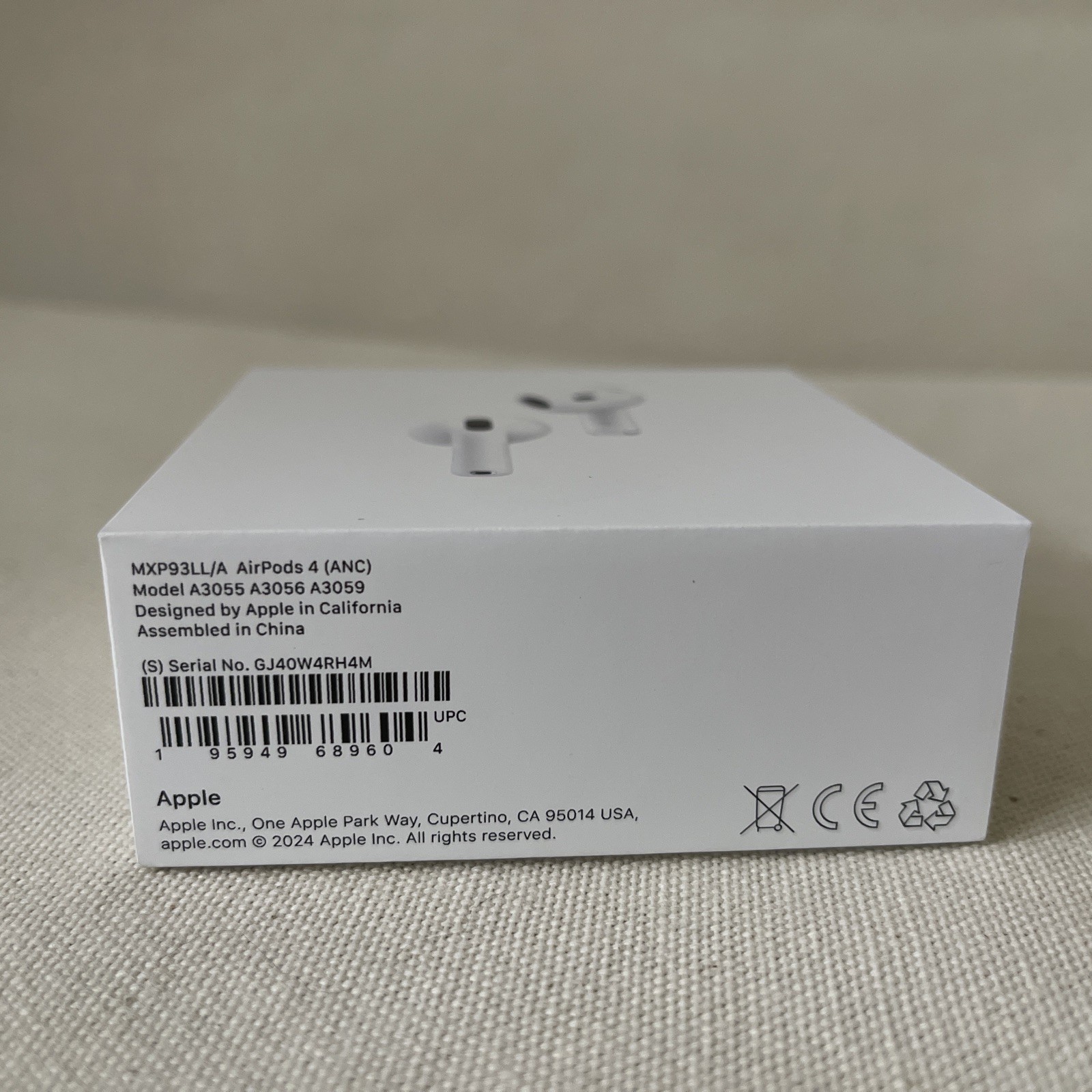 Apple AirPods 4 Active Noise Cancellation MXP93LL/A NIB Sealed