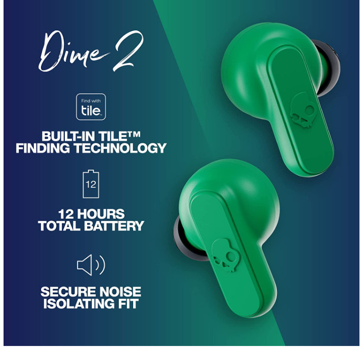Skullcandy Dime 2 True Wireless In-Ear Earbuds -(Certified Refurbished)
