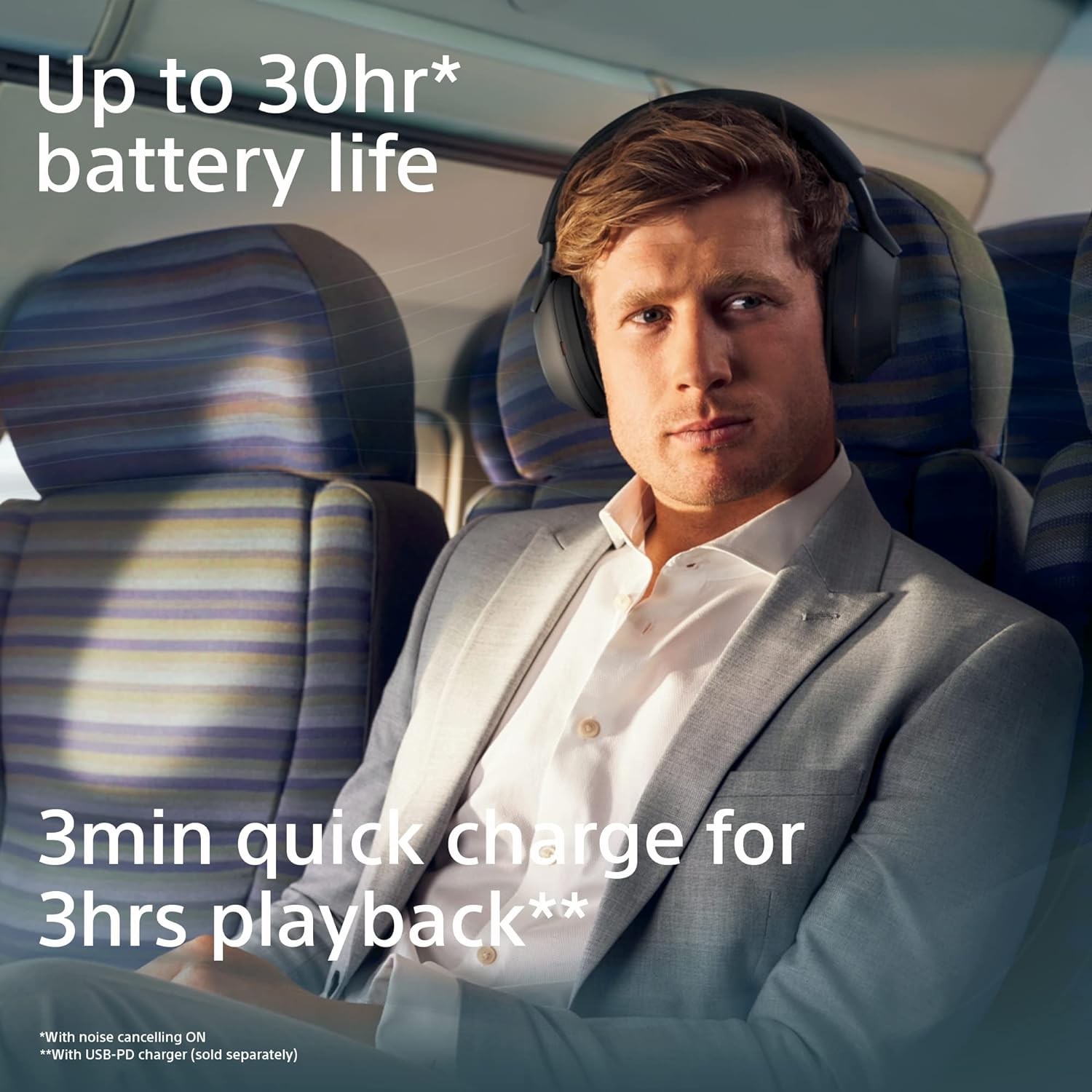 Sony WH-1000XM5 Noise Cancelling Wireless Headphones – 30 hours battery life – O