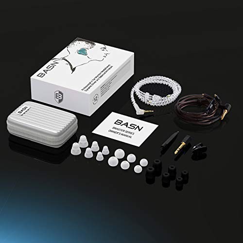 Triple Driver In-Ear Monitor Headphones with Detachable Cables for Musicians – B