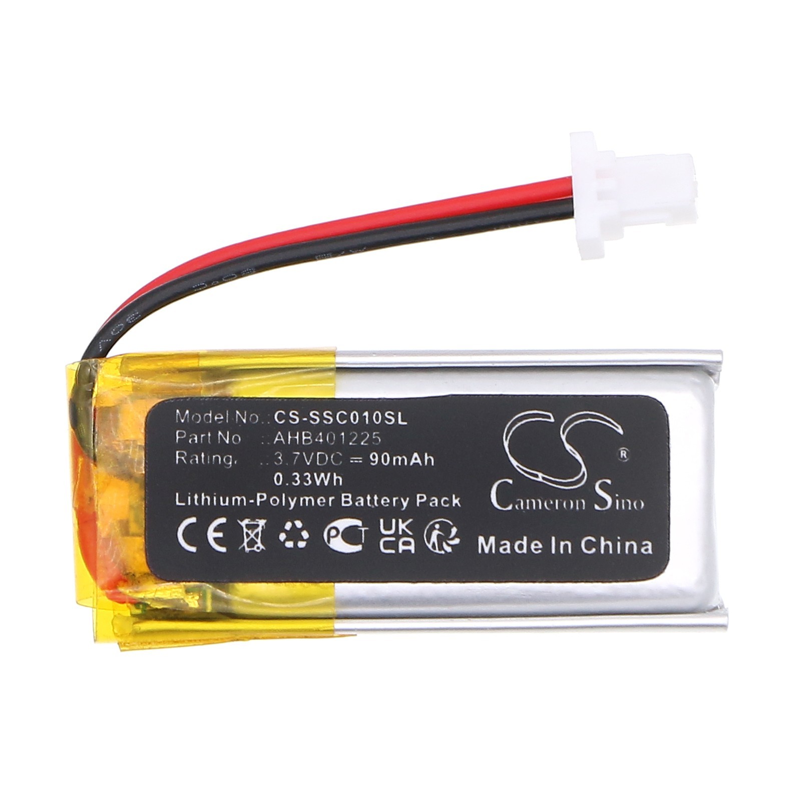 BATTERIE 90mAh Type AHB401225 For Sena Grip Remote Control SC-HR-01 SC-WR-01