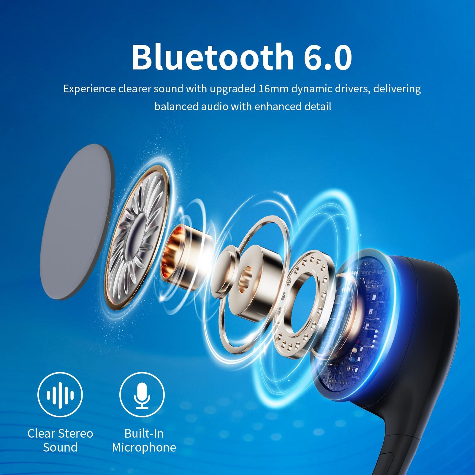 Bone Conduction Sports Headphones – 27g Ultra-Light Frame for All-Day Comfort…